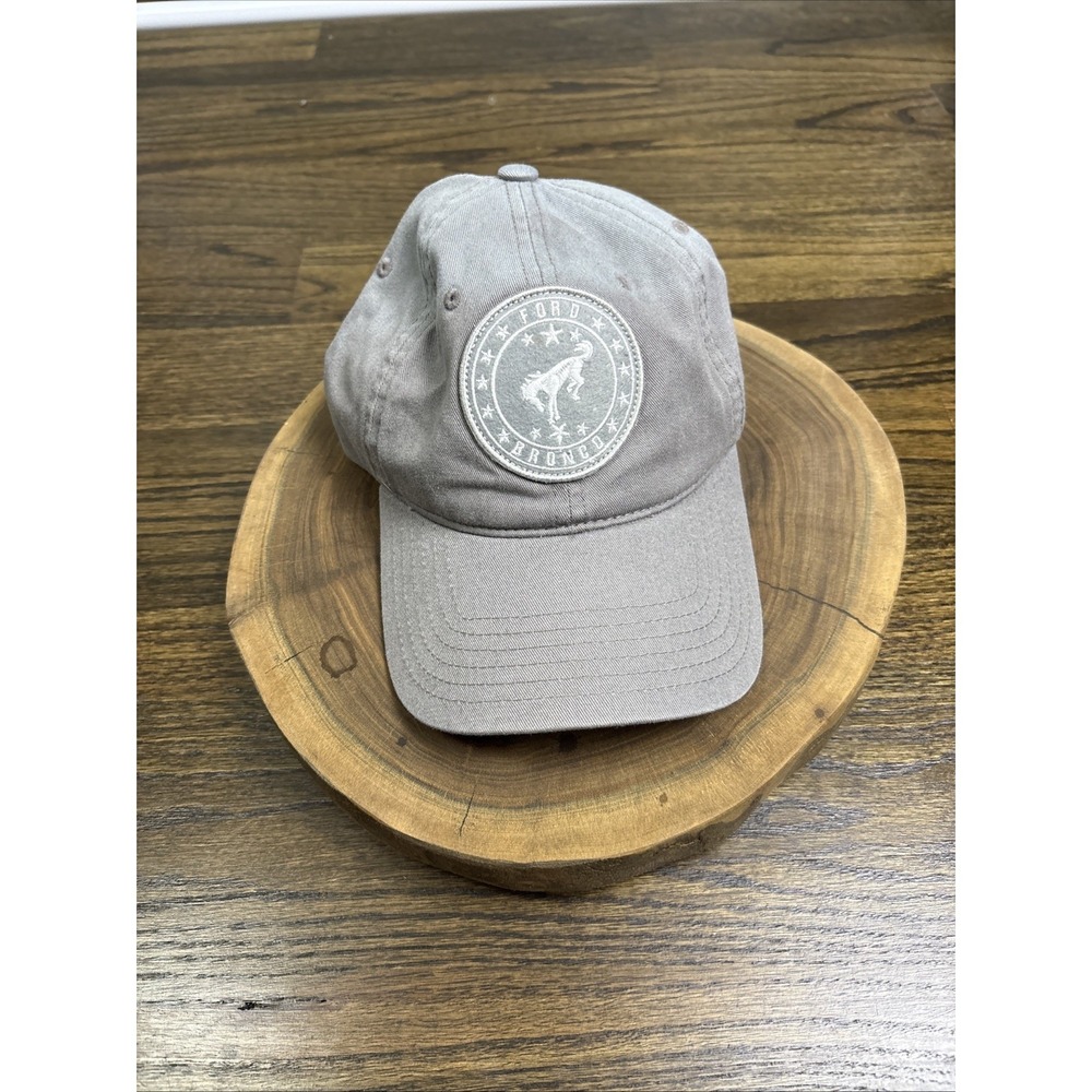 FORD BRONCO Retro Hat GENUINE OFFICIAL Cotton Gray